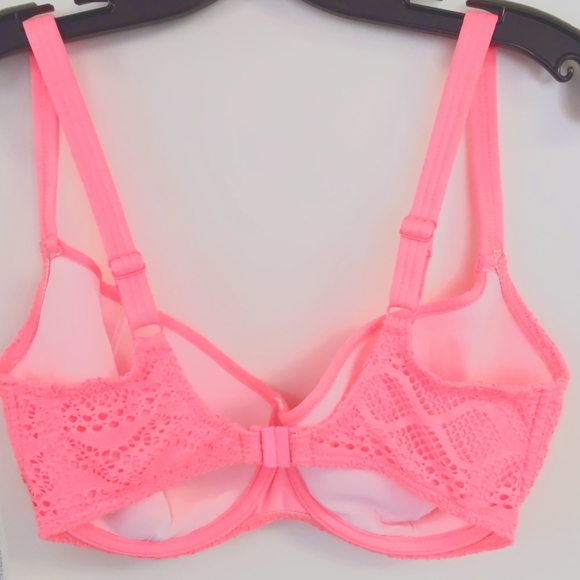 Freya Sundance Sweetheart Padded Bikini Top. Flamingo colour. Multiple sizes. - Picture 3 of 6